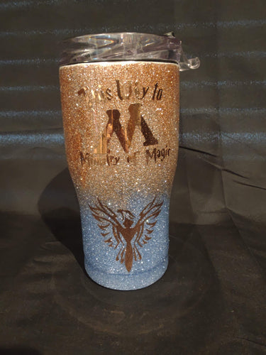 Glitter Ministry of Magic 20 Oz Tumbler