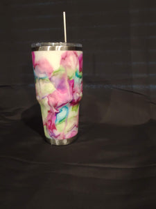 Alcohol Ink 30 Oz Tumbler