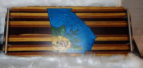 Georgia State Flower Serving Tray